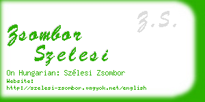 zsombor szelesi business card
