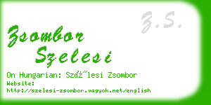 zsombor szelesi business card